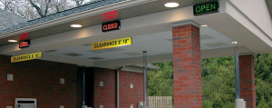 outdoor LED bank drive thru signs